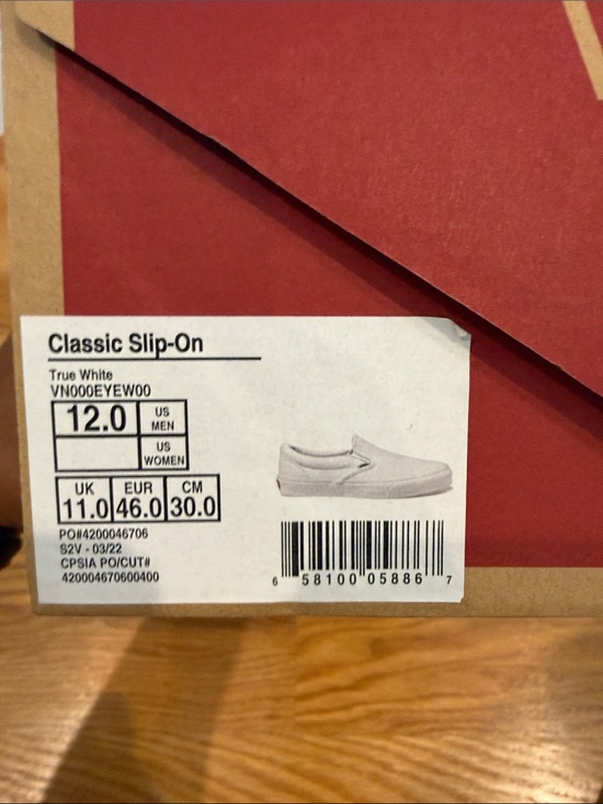 Vans Classic Slip-On White Canvas Shoes main image 8
